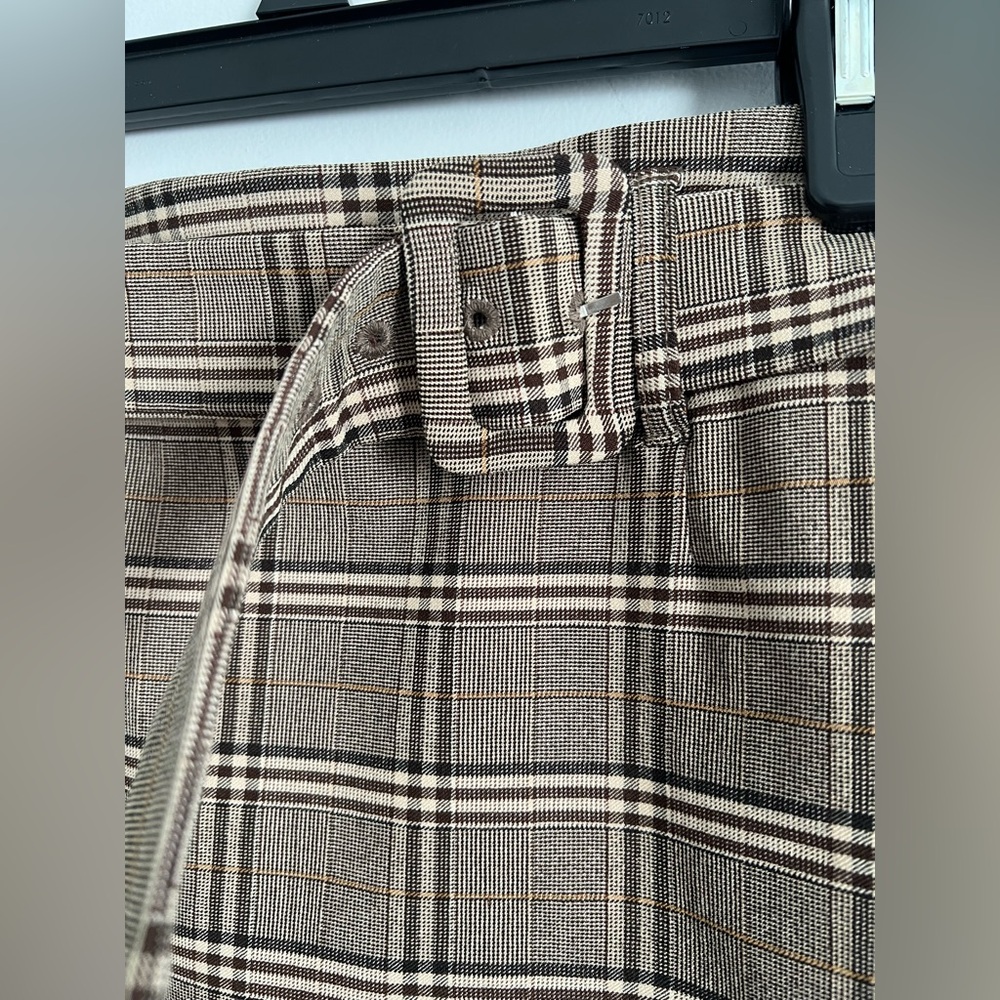 Jules & Leopold Plaid Pencil Skirt in Brown - Picture 2 of 4